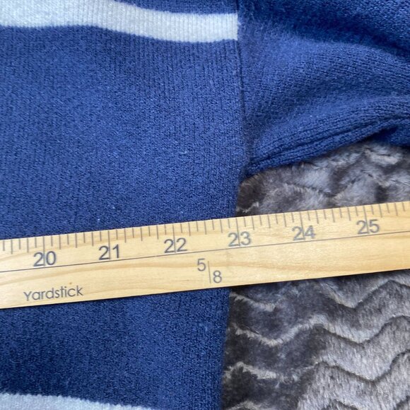 Abercrombie & Fitch Blue V-Neck Sweater "Go Sports" Casual Pullover, Womens sz L - Picture 7 of 8